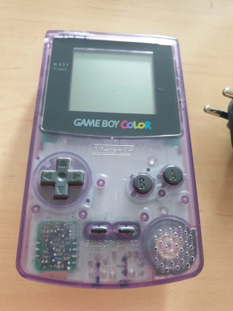 Nintendo Game Boy Color - Console Violet Transparente 1 jeu adaptateur secteur 5