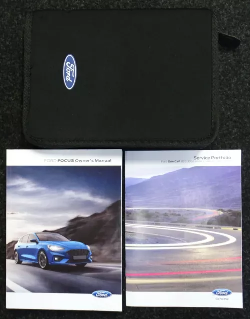 Genuine Ford Focus Handbook Owners Manual + Service History Book 2018-2022 Pack