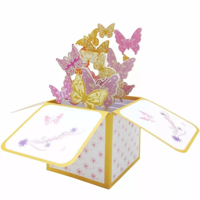 Papillon Carte de voeux Papier Carte 3D Mignon   Thanksgiving