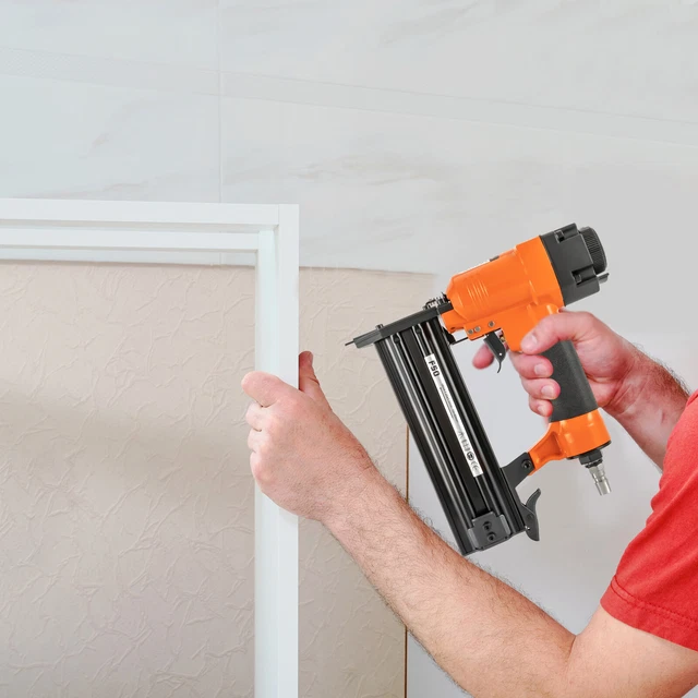 AIR BRAD NAIL Gun Pneumatic Stapler Finish Nailer Finishing Wood