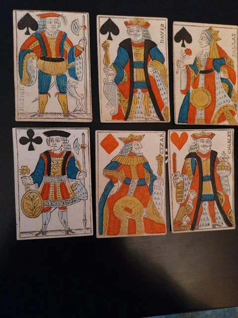 Jeu De 7 Cartes Anciennes - Portraits De Provence Révolutionnaire (1792) - État Parfait