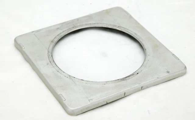 Vintage Graflex 4x5" Aluminum Lens Board For Copal #3 With Hole 66.5mm. Rare.