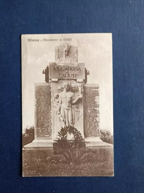Cartolina Villarosa - Monumento Ai Caduti - Viaggiata 1934