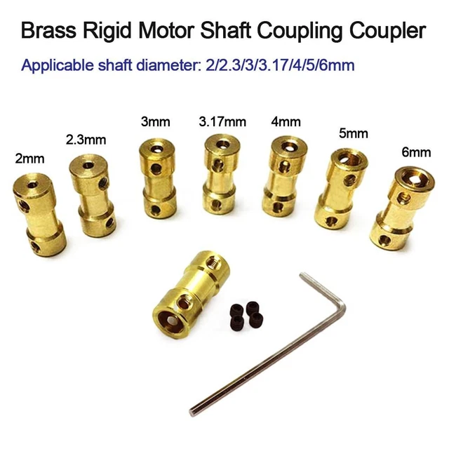 10 Pièces Coupleur Flexible Arbre Moteur 5mm Laiton - Pour Robot, Voiture RC, Moteur DC