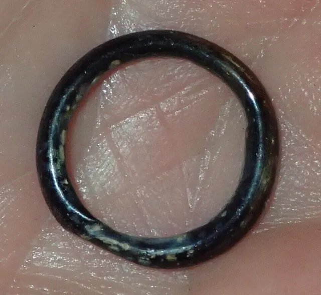 18mm Ancient Roman Glass Ring, 1800+ Years Old, #S5049