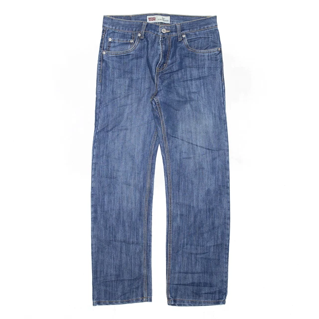 Jeans dritti Levi's 514 da uomo blu denim slim ragazzo W29 L29