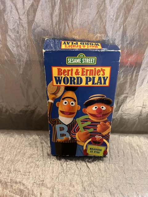SESAME STREET VHS Bert and Ernie's Word Play VHS + penché avec chiffres