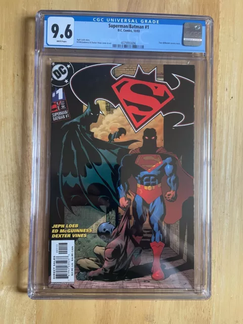 Superman/Batman #1 Cgc 9.6! Ed Mcguinness & Dexter Vines Cover! 3Rd Printing!