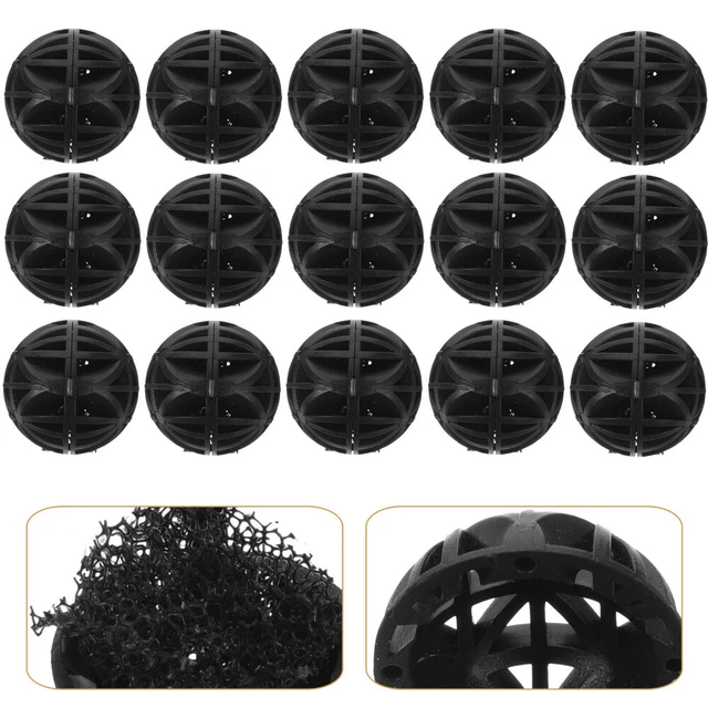100 Pcs Bio Balls Aquarium Filters Aquatainer Fish Tank Filtration Media Turtle
