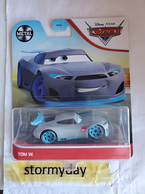 DISNEY PIXAR CARS tom w. # 061 race car New Gen