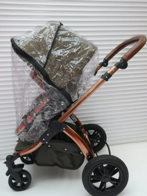 New RAINCOVER Zipped to fit Ickle Bubba Stomp Carrycot & Pushchair Seat Unit