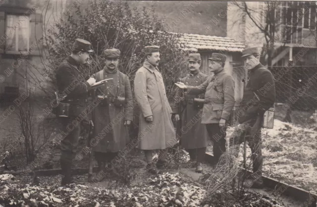 1915c Francia Soldati sul fronte di guerra WW1 Foto militare