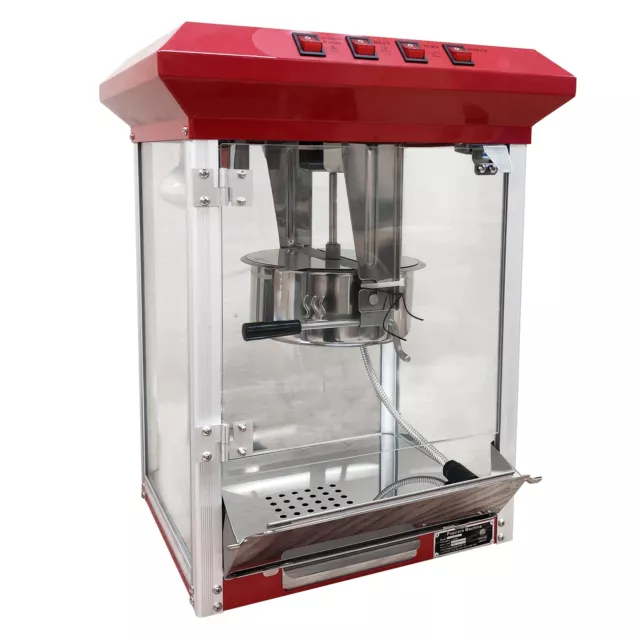 Adcraft PCM-8 8-Oz. Popcorn Machine by Admiral Craft w/ 23"W, 3-Switch Operat...