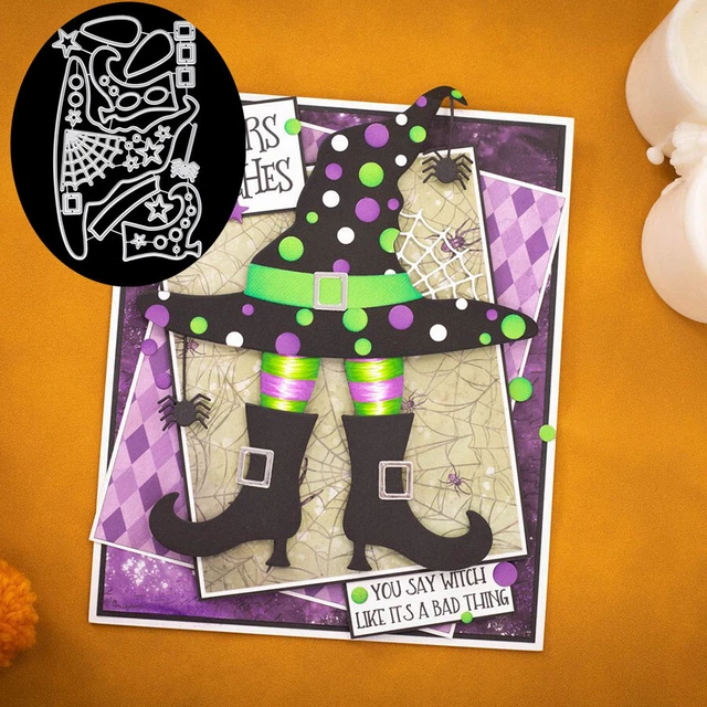 Witch Metal Cutting Dies Embossing Card Stencils DIY Scrapbooking Paper Crafts