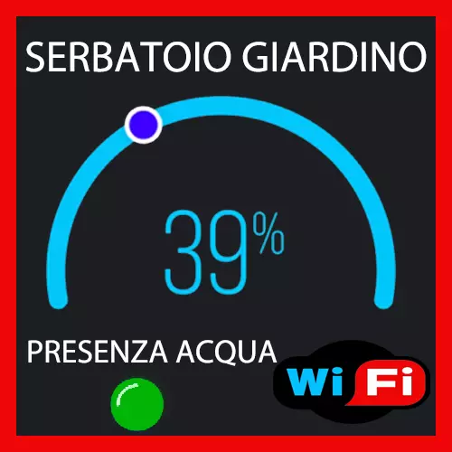 Indicatore  Livello Acqua Serbatoio Cisterna Con Notifica Fornitura Sensore Wifi