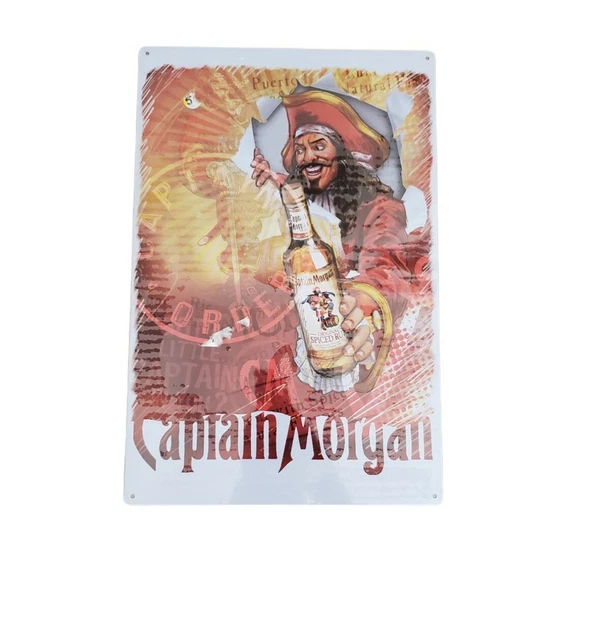 CAPTAIN MORGAN ORIGINAL Spiced Rum Metal Sign by 3E Trading LLC BRAND ...
