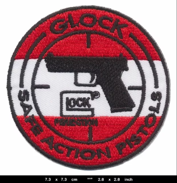 GLOCK Aufnäher Aufbügler Patches Waffen Gewehre Guns Shotguns GLK3