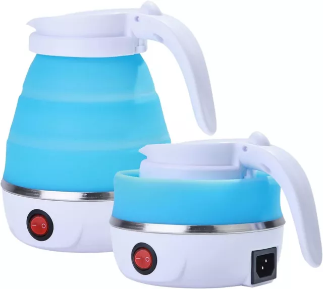 Foldable Electric Kettle, Portable Kettle for Travel, Silicone 0.6L