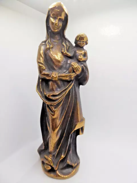 Maria mit Kind - Bronze-Statue - 23 cm - 2,8 kg