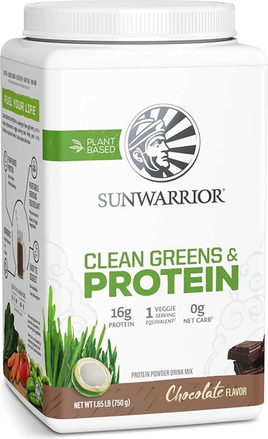Clean Greens & Protein de Sunwarrior, 30 porciones de chocolate