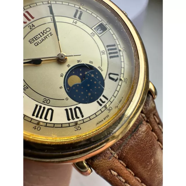 Vintage Seiko Moonphase Dress Watch