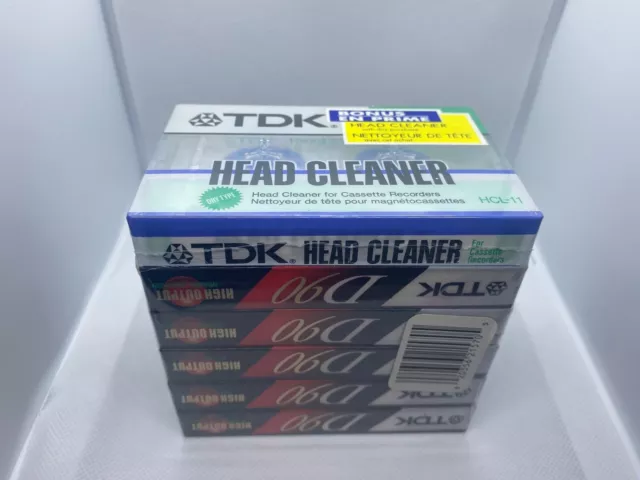 TDK HCL-11 HEAD CLEANER For Audio Cassette Tape Recorders Brand NEW SEALED 3