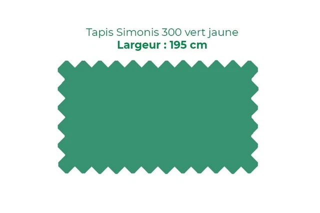 Tapis drap billard 7Ft 240x195 Français Carambole Simonis 300 rapide vert jaune