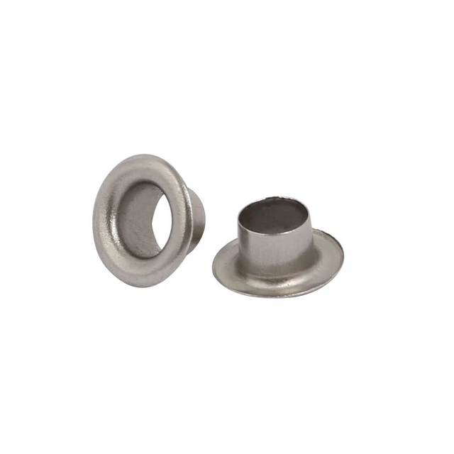 500pcs 4mm Dia. acier inox 201 w Passe-fils oeillet Kit rondelle 2