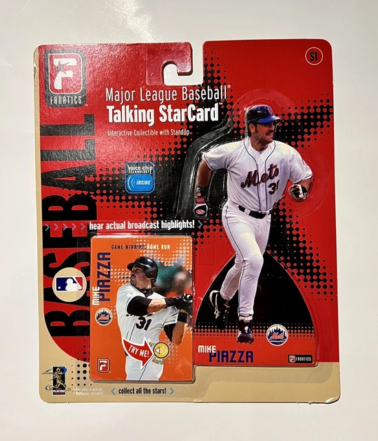VINTAGE FANATICS MLB Talking Starcard Mike Piazza New York Mets 2000