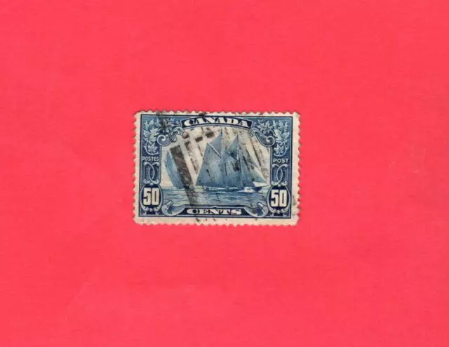 Canada Used 50 Cent 1929 Bluenose Stamp Scott # 158