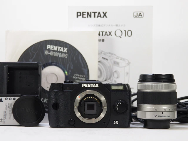 Pentax Q10 Black 12.4MP 02 Standard Lens Kit 7887shots [Near Mint] #Z84A