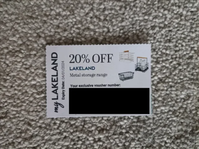 Lakeland Voucher 20% off metal storage range online in-store