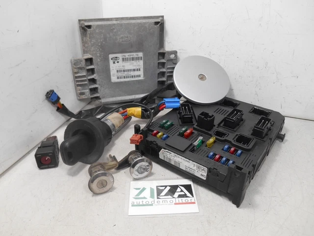 Set Clé ECU Peugeot 206 1.1 44,1kw 60cv Hfx 2003 IAW48P2.76 9648620880