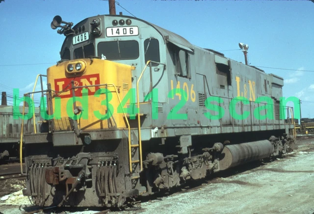 LN L&N Louisville & Nashville C628 #1406 at Atlanta GA 1974 DUPLICATE Slide!