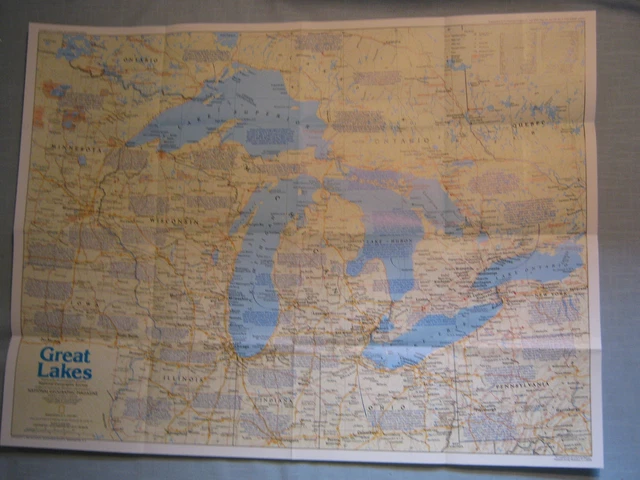 GREAT LAKES MAP + THE MAKING OF AMERICA HISTORY National Geographic ...