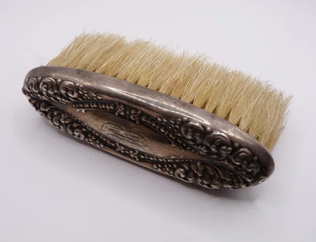 Vintage Sterling Silver Backed Dressing Table Brush