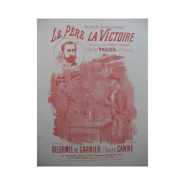 GANNE Louis Le Père La Victoire Chant Piano