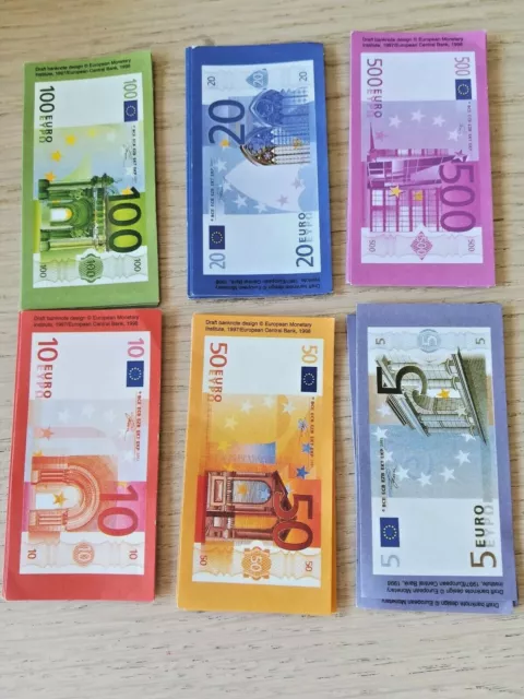 MONOPOLY EUROS - lot de 60 billets 8,5 cm x 4,5 cm - neufs EUR 3,90 -  PicClick FR