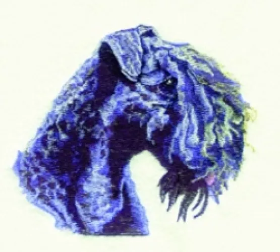 Embroidered Fleece Jacket - Kerry Blue Terrier BT3603 Sizes S - XXL