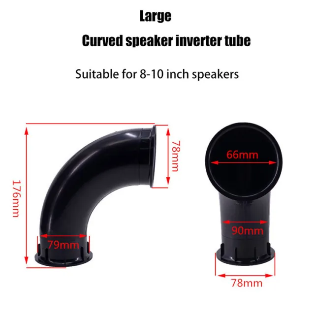 3-10 Inch Speaker Inverted Tube Port Auxiliary Bass Loudspeaker Guide Tube Parts