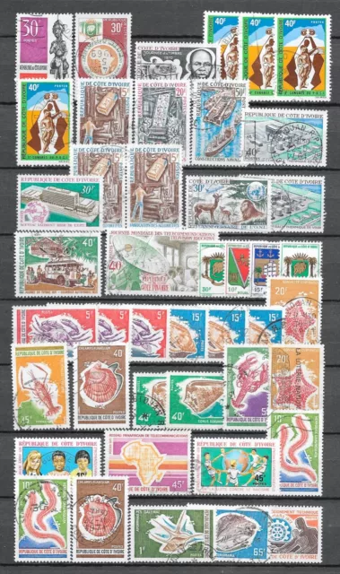LOT Nº 79 - COTE d IVOIRE - TIMBRES OBL. / USED