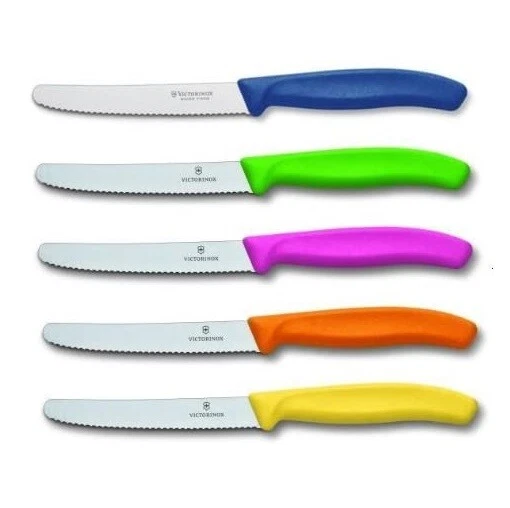 Victorinox Tomatenmesser Brotzeitmesser Messer Tafelmesser 5er Set Bunt Gemischt