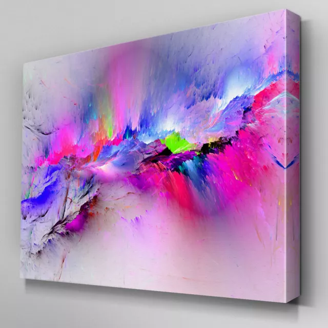 AB969 large multicoloured pink Canvas Wall Art Abstract Picture Large Print