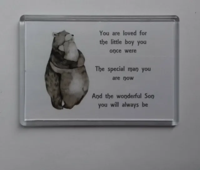 Fridge Magnet ❤ You Are Loved ❤ Special Man ❤ Wonderful Son You Will Always Be ❤