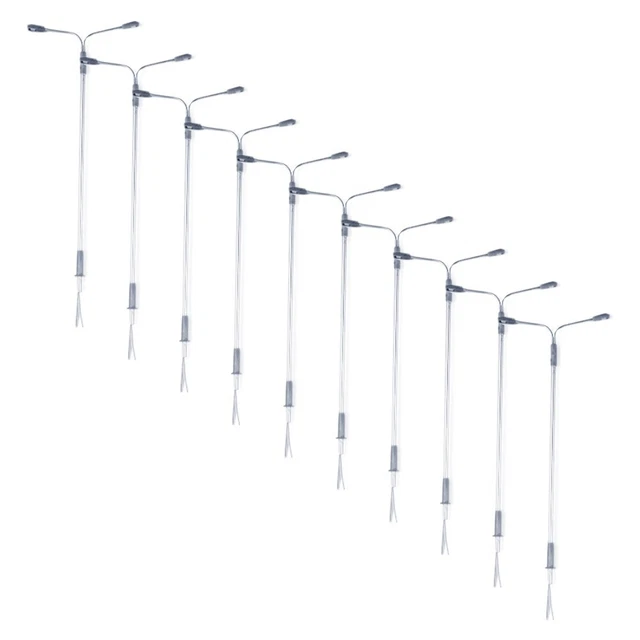 Générique Lot de 2 Lampadaires Miniatures Blanc en Acier Inoxydable et Abs Décor Miniature Réeliste 1/87 pour Maison ou Jardin de Table à Sable Générique Lot de 2 Lampadaires Miniatures Blanc en Acier Inoxydable et Abs Décor Miniature Réeliste 1/87 pour Maison ou Jardin de Table à Sable