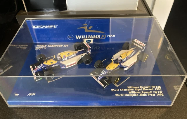 ミニカー MINICHAMPS Williams World Champion Set 1:43 MINICHAMPS F1 Williams World Champion Set Mansell 1992 Prost