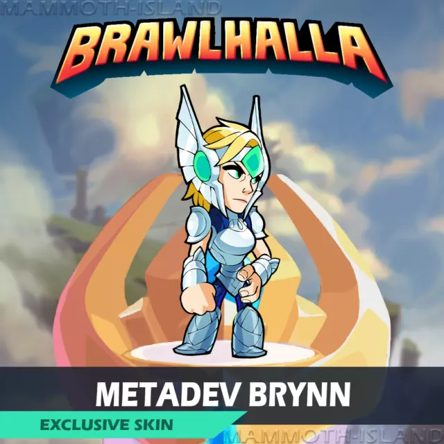 Brawlhalla - Metadev Brynn Legend Skin Code and Card Unused 2017 + Pin
