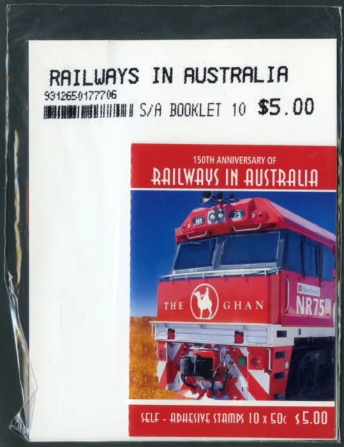AUSTRALIA 2004 Railways in Aust. Booklet 10 x 50c SB171 Unopened AP Package MNH