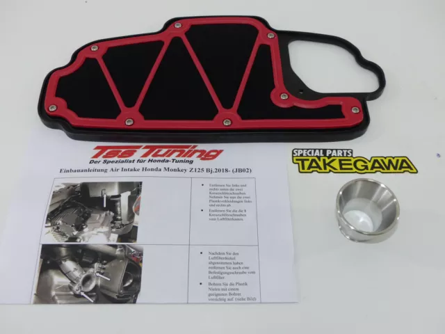 Air Intake TAGEKAWA Sportluftfilter für Honda Monkey Z125 JB02 Tuning Luftfilter