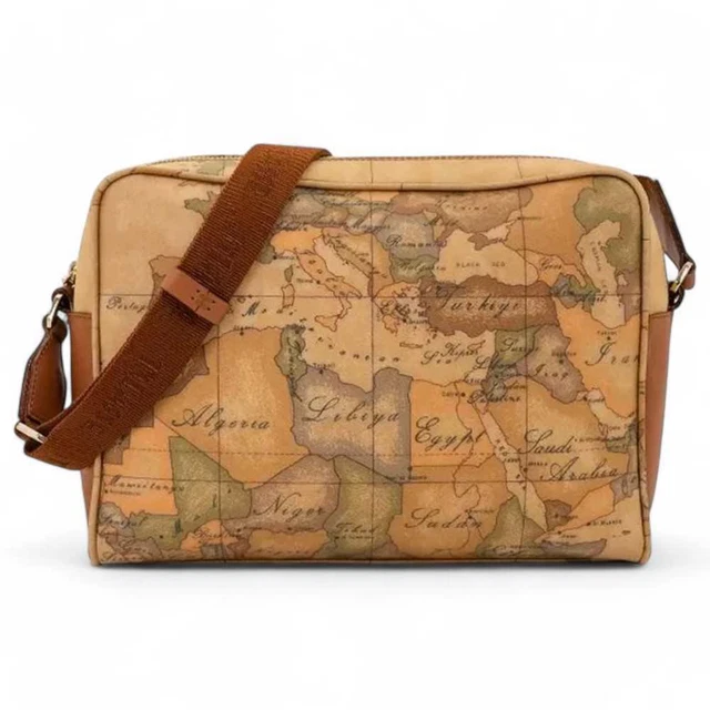 1 CLASSE ALVIERO MARTINI Tracolla A Cuore Geo Classic - Beige, Pelle Vacchetta | Mini Borsa Donna - Foto 2